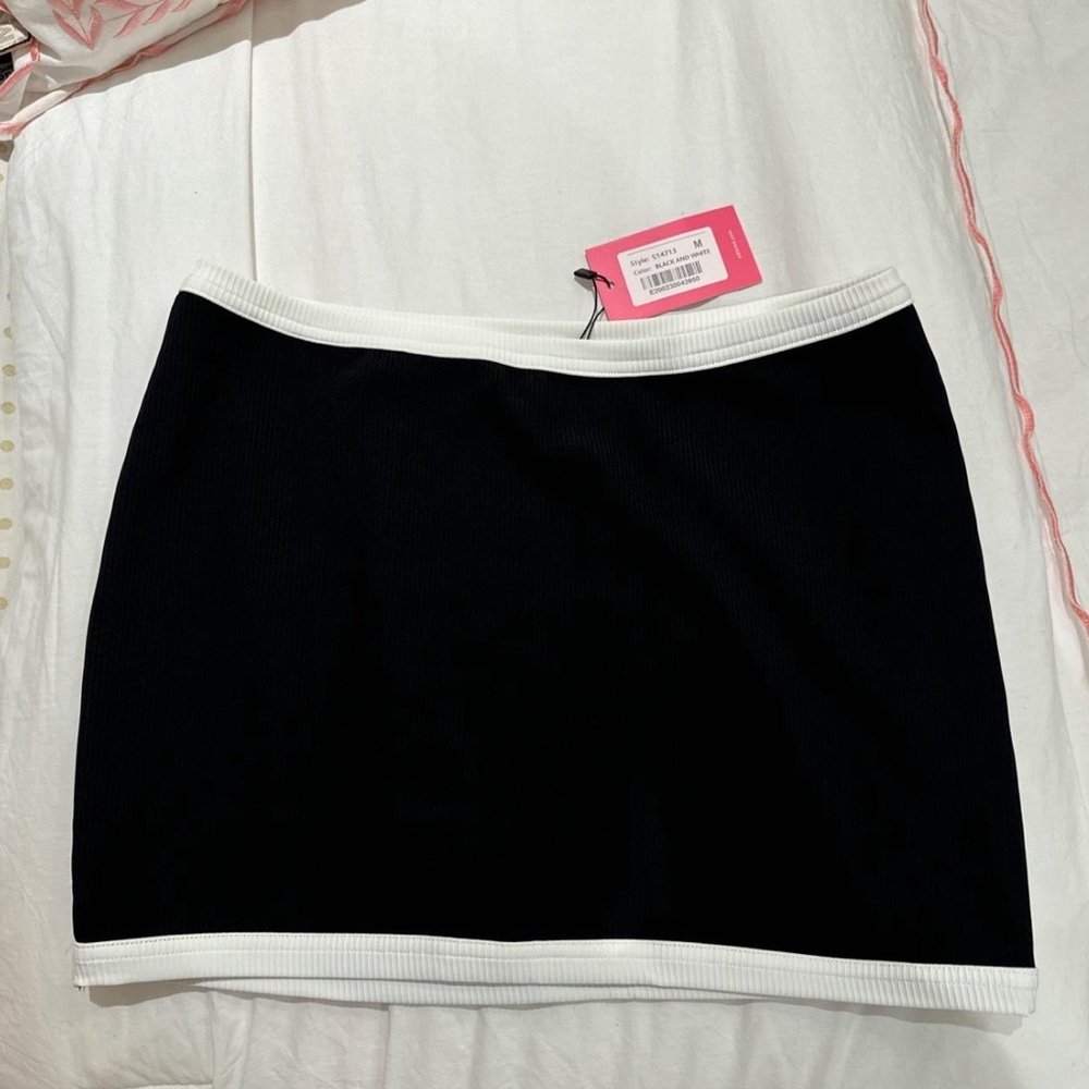 Edikted Mini Skirt Black and White
